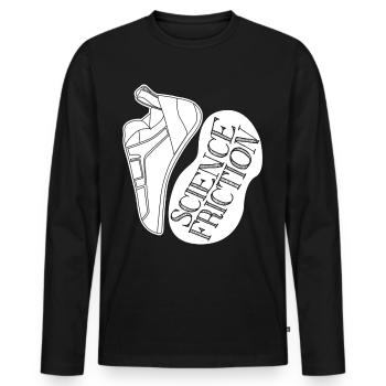 Chaussures d’escalade de bloc Boulder Chalk - T-shirt manches longues Premium bio Homme - noir - Devant - Nico (187cm)