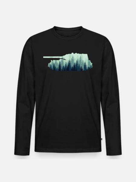 Combat Tank Tank Driver - Men's Premium Organic Long Sleeve Shirt - black