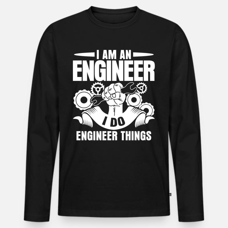 Engineer Engineering Men's Premium Organic Long Sleeve Shirt