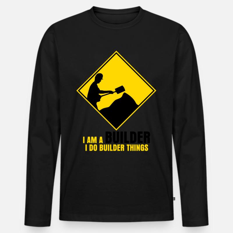 Road Keeper Roadbuilder Roadmaker - Männer Premium Bio Langarmshirt - Schwarz