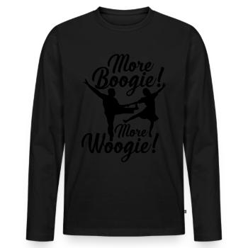 Dancer Boogie Woogie Swing Dancing - Männer Premium Bio Langarmshirt - Schwarz - Vorne - Nico (187cm)