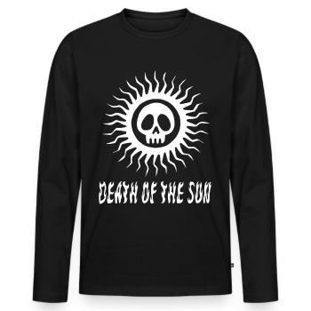 Tod der Sonne - Männer Premium Bio Langarmshirt - Schwarz - Vorne - Nico (187cm)