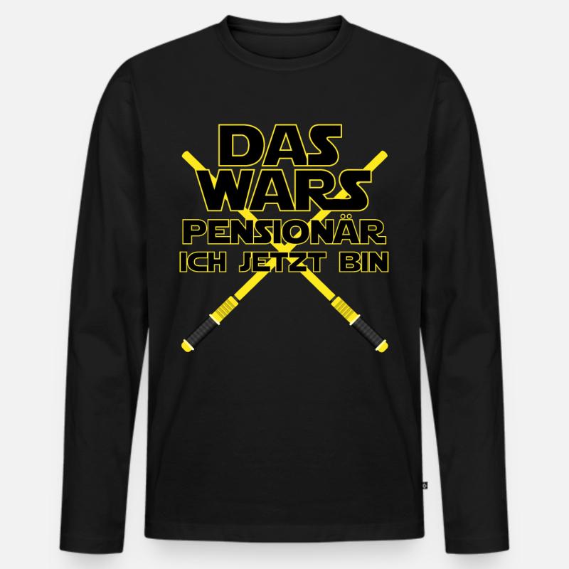 Das Wars 2020 Pensionär - Männer Premium Bio Langarmshirt - Schwarz