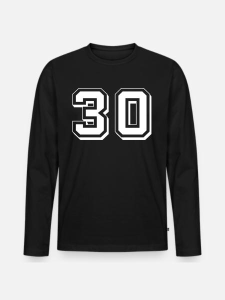 Point 30 - T-shirt manches longues Premium bio Homme - noir