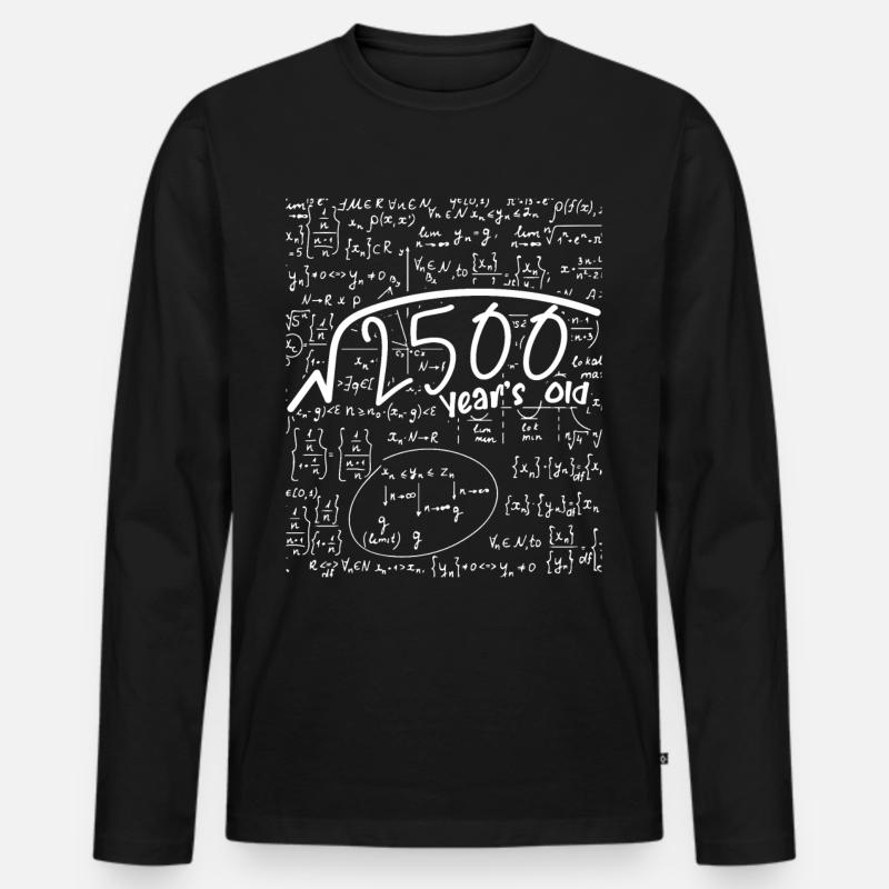 50 Jahre - Männer Premium Bio Langarmshirt - Schwarz