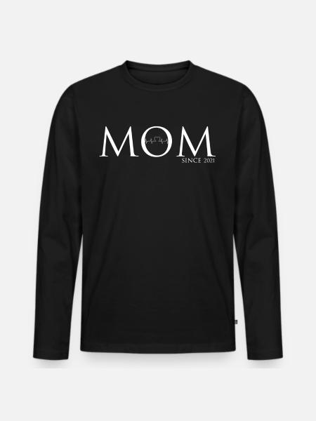 Maman 2021 - T-shirt manches longues Premium bio Homme - noir