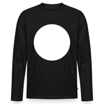 Cercle - T-shirt manches longues Premium bio Homme - noir - Devant - Nico (187cm)