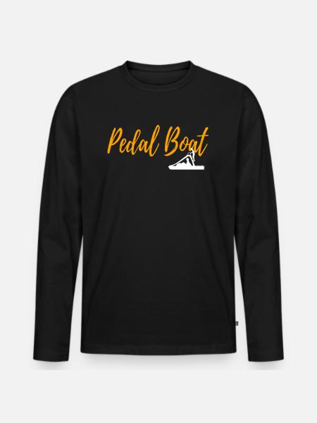 PEDAL BOAT - Men's Premium Organic Long Sleeve Shirt - black