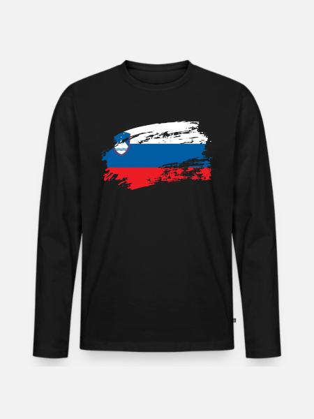 slovenia slovenia - Men's Premium Organic Long Sleeve Shirt - black