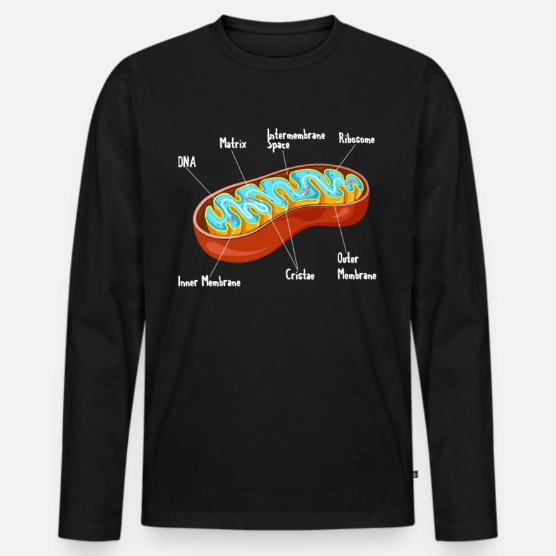 Mitochondria Cell Biology Biologist Science - Männer Premium Bio Langarmshirt - Schwarz