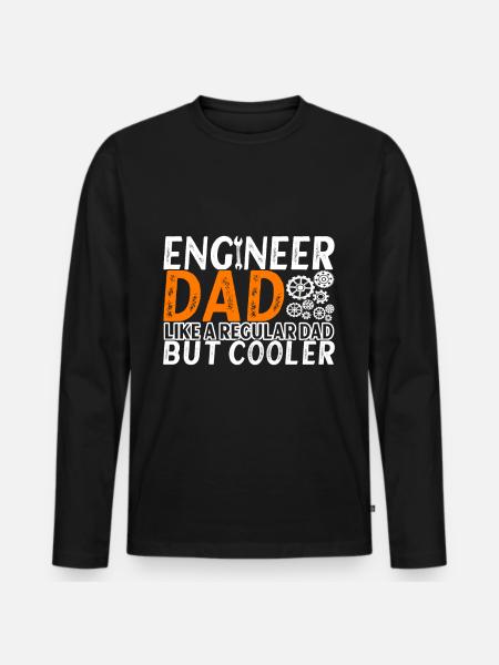 Engineer Mechanical Engineer Civil Engineer - Men's Premium Organic Long Sleeve Shirt - black