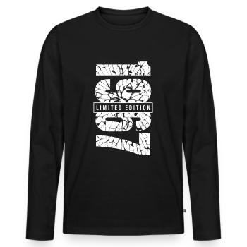 1967 Édition limitée Année de naissance 1967 Décoration Grunge - T-shirt manches longues Premium bio Homme - noir - Devant - Nico (187cm)