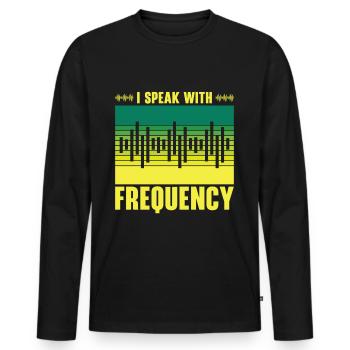 Funk Amateur Funker Funken Radio Hobby Geschenk - Männer Premium Bio Langarmshirt - Schwarz - Vorne - Nico (187cm)