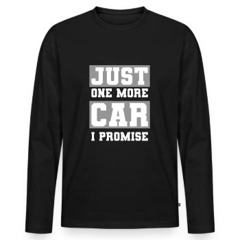 Sports Car Collectors - Collectible Cars Motorsport - Men's Premium Organic Long Sleeve Shirt - black - Front - Nico (187cm)
