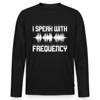 Funk Amateur Funker Funken Radio Hobby Geschenk - Männer Premium Bio Langarmshirt - Schwarz - Vorne - Nico (187cm)