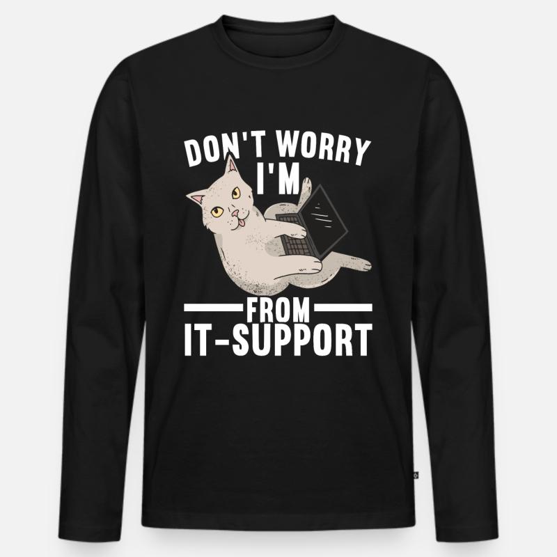 Programmers Programming Computer Scientists - Men's Premium Organic Long Sleeve Shirt - black