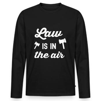 Avocat Avocat Avocat Juge Avocat Cabinet d’avocats - T-shirt manches longues Premium bio Homme - noir - Devant - Nico (187cm)