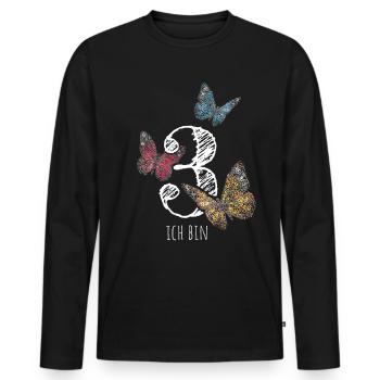 Dritter Geburtstag 3. Geburtstagshirt - Männer Premium Bio Langarmshirt - Schwarz - Vorne - Nico (187cm)