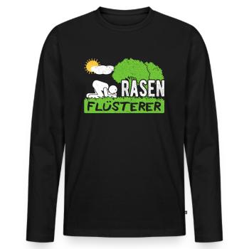 Gärtner Garten Hobbygärtner Rasen Rasenflüsterer - Männer Premium Bio Langarmshirt - Schwarz - Vorne - Nico (187cm)