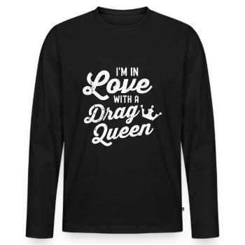 Transgenre Tshirt Transsexual Pride - T-shirt manches longues Premium bio Homme - noir - Devant - Nico (187cm)