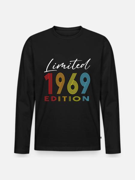 Édition limitée 1969 - T-shirt manches longues Premium bio Homme - noir