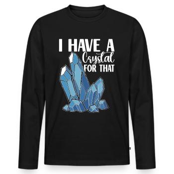 Yoga Yogi Relax - Men's Premium Organic Long Sleeve Shirt - black - Front - Nico (187cm)