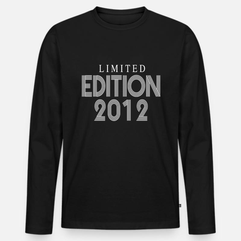 Limited Edition 2012 - Männer Premium Bio Langarmshirt - Schwarz