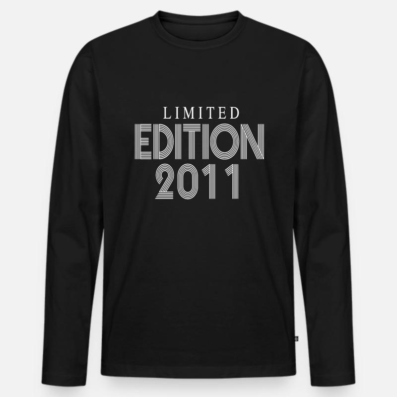 Limited Edition 2011 - Männer Premium Bio Langarmshirt - Schwarz