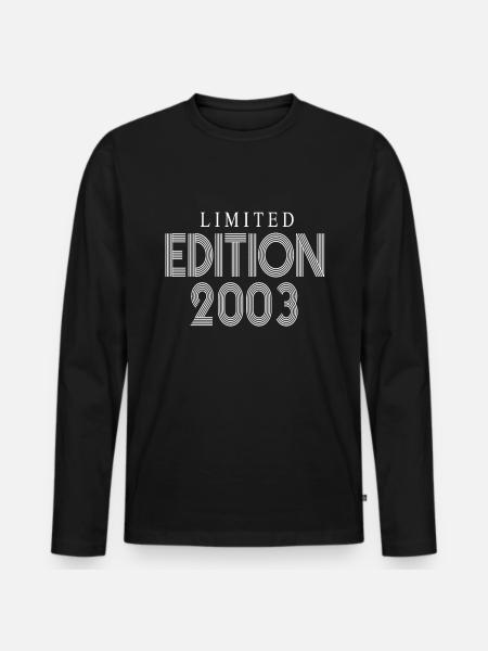Édition limitée 2003 - T-shirt manches longues Premium bio Homme - noir