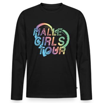 Visite de Malle Girls - T-shirt manches longues Premium bio Homme - noir - Devant - Nico (187cm)
