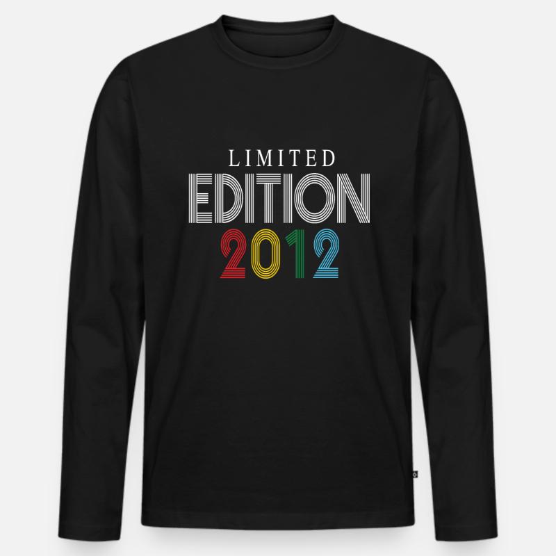 Limited Edition 2012 - Männer Premium Bio Langarmshirt - Schwarz