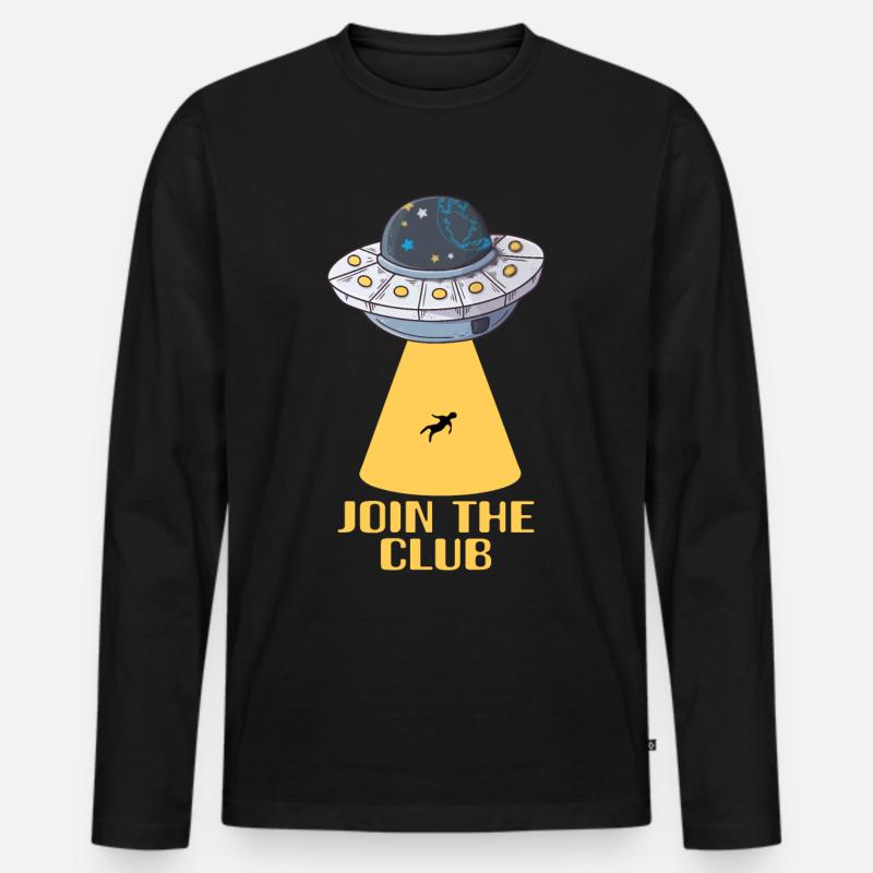 Alien - Männer Premium Bio Langarmshirt - Schwarz