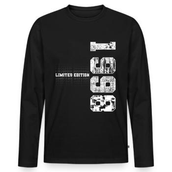 Limited Edition 1998 Year of Birth 1998 Gift - Men's Premium Organic Long Sleeve Shirt - black - Front - Nico (187cm)