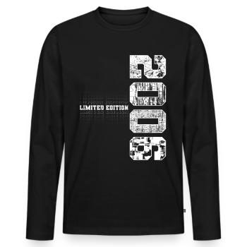 Édition limitée 2006 Année de naissance 2006 Cadeau - T-shirt manches longues Premium bio Homme - noir - Devant - Nico (187cm)