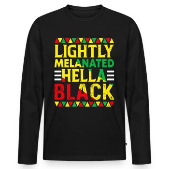 Black History Month Black History American - Men's Premium Organic Long Sleeve Shirt - black - Front - Nico (187cm)