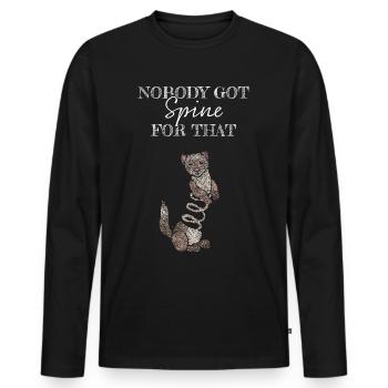 Ferret Ferret Ferret lover - Men's Premium Organic Long Sleeve Shirt - black - Front - Nico (187cm)