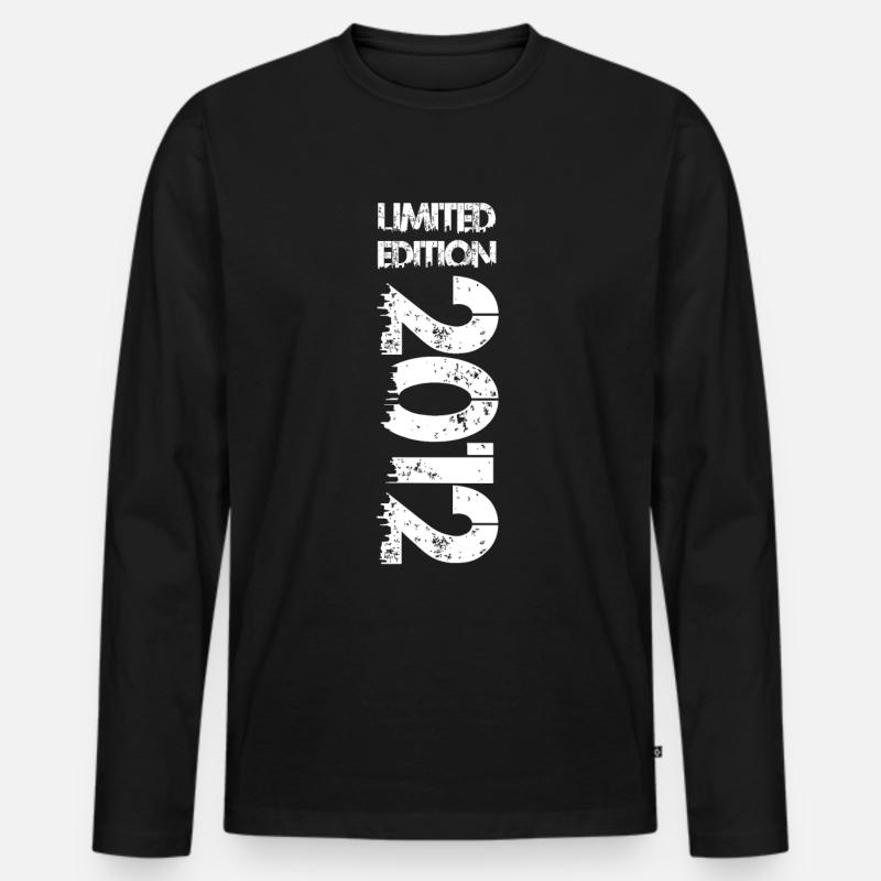 Limited Edition 2012 - Männer Premium Bio Langarmshirt - Schwarz