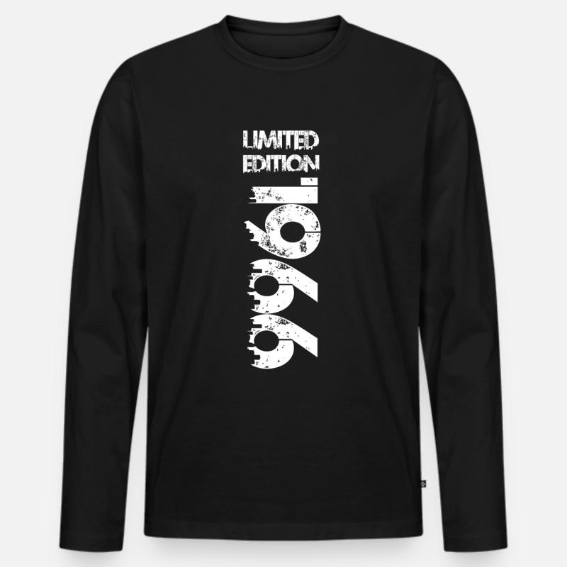 Limited Edition 1966 - Männer Premium Bio Langarmshirt - Schwarz