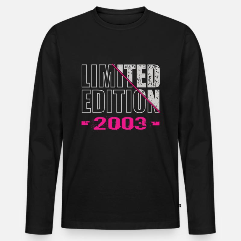 Édition limitée 2003 - T-shirt manches longues Premium bio Homme - noir