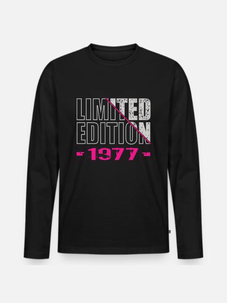 Édition limitée 1977 - T-shirt manches longues Premium bio Homme - noir