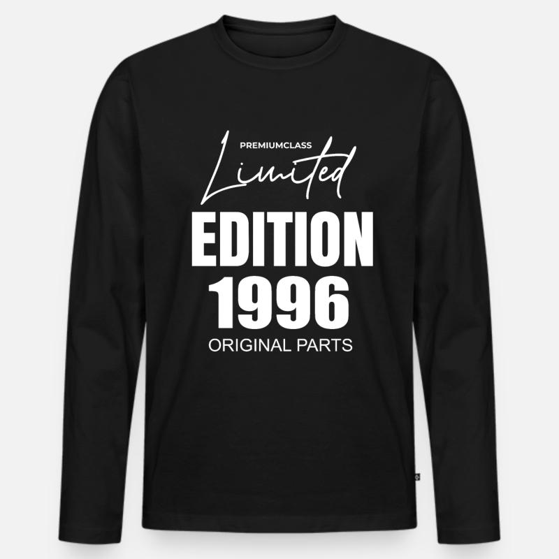 Limited Edition 1996 - Männer Premium Bio Langarmshirt - Schwarz