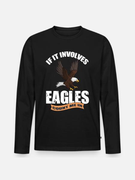 Golden Eagle Falconry Eagle Falcon Wildlife - Men's Premium Organic Long Sleeve Shirt - black