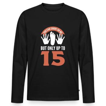 Amputierter Amputation Regierung Korruption - Männer Premium Bio Langarmshirt - Schwarz - Vorne - Nico (187cm)