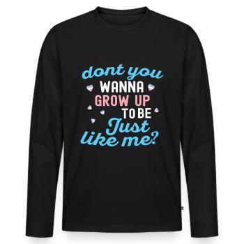 Transgenre Tshirt Transsexual Pride - T-shirt manches longues Premium bio Homme - noir - Devant - Nico (187cm)