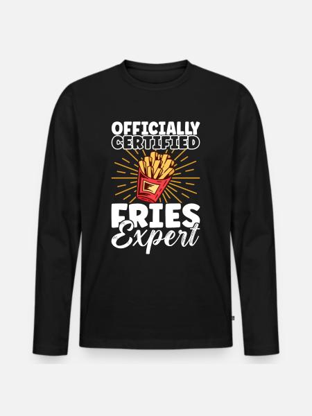 Hamburgers de restauration rapide - T-shirt manches longues Premium bio Homme - noir