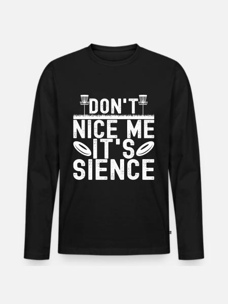 Disc Golf Disc Golfer - Men's Premium Organic Long Sleeve Shirt - black