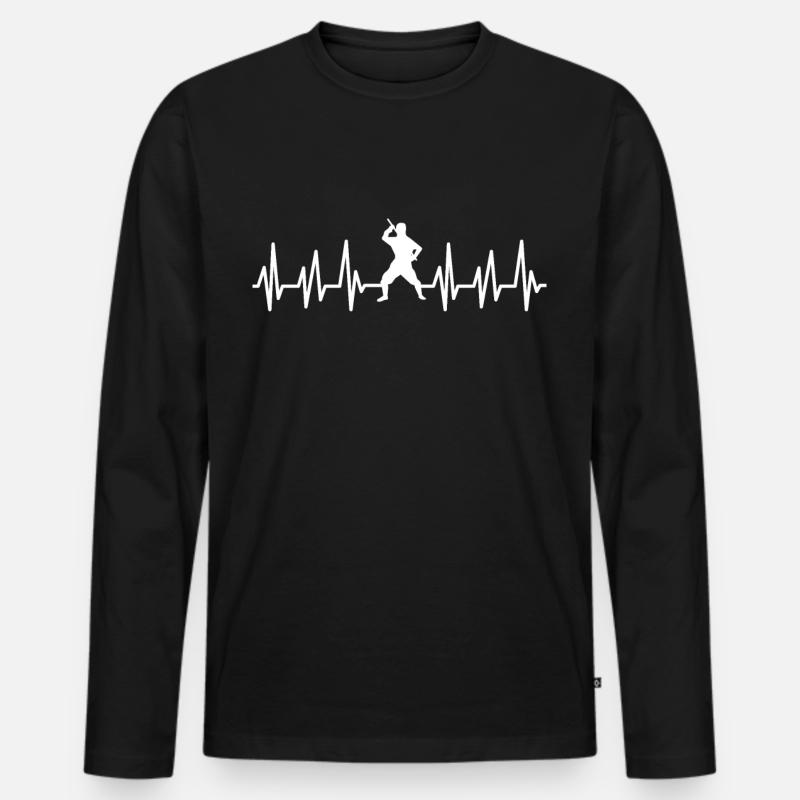 Ninja - Männer Premium Bio Langarmshirt - Schwarz