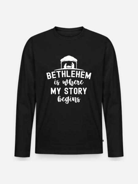 Christianity - Men's Premium Organic Long Sleeve Shirt - black