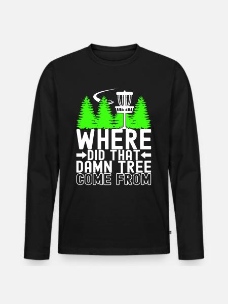 Disc Golf Disc Golfer - Männer Premium Bio Langarmshirt - Schwarz