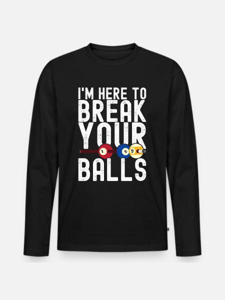 Pool Billiards Billiards Pool Table - Men's Premium Organic Long Sleeve Shirt - black